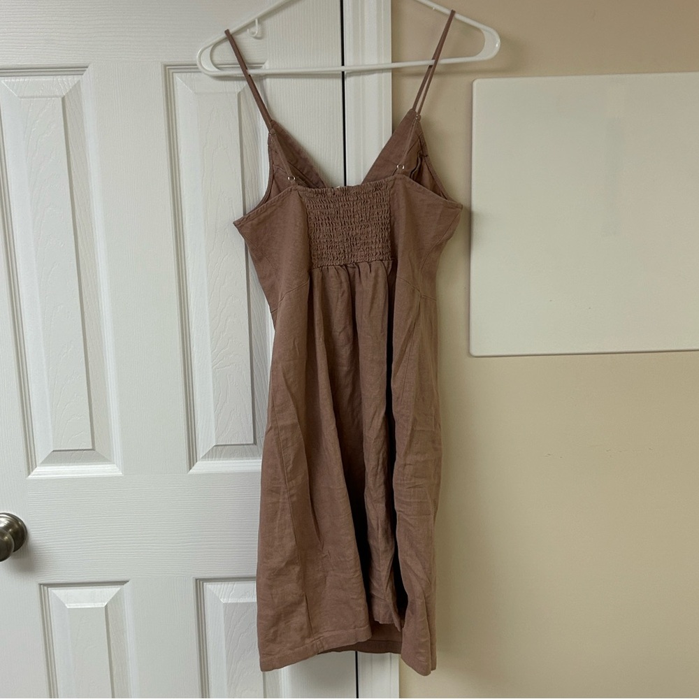 NWT Love Tree Dusty Pink Sundress Linen Blend - Picture 6 of 7